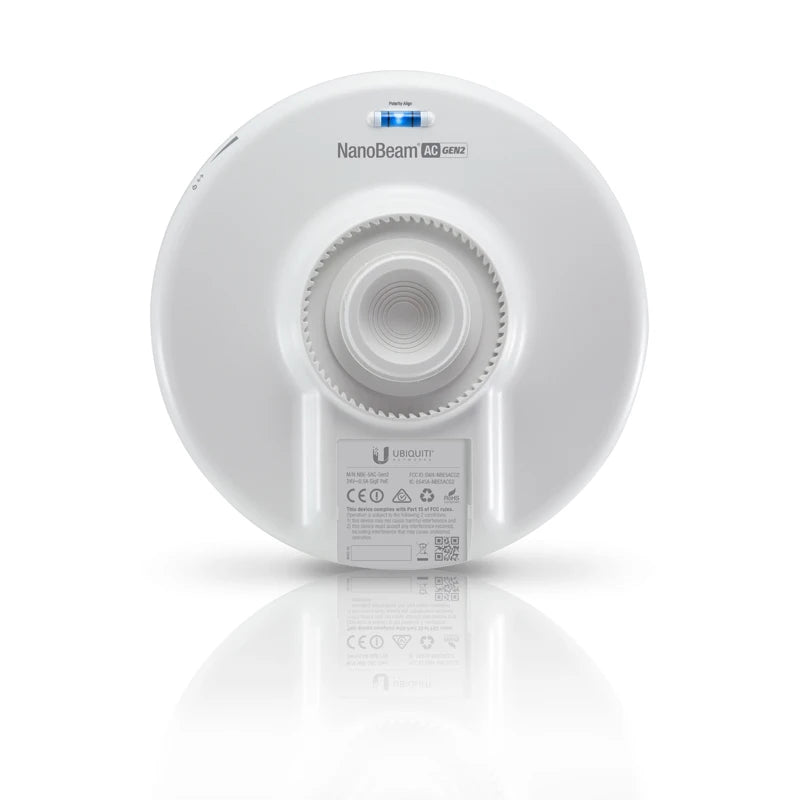 Ubiquiti Networks NBE-5AC-GEN2 5GHz NanoBeam Point-to-Point for 10KM,Wireless Bridge AC GEN2 High-Performance airMAX Only 1 Unit - Best WiFi Mall