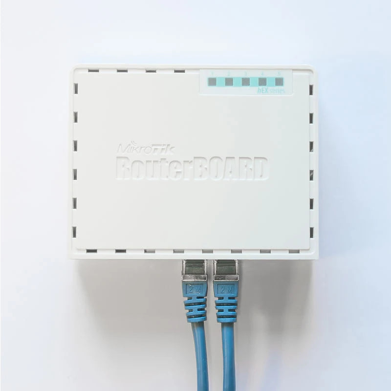 MikroTik RB750Gr3 Hex ROS 5-Port Mini Router 5x1000Mbps Ports RouterOS L4 - Best WiFi Mall
