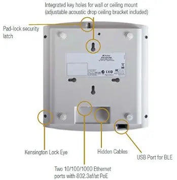 Ruckus Wireless R710 901-R710-US00 901-R710-WW00 901-R710-EU00 ZoneFlex AP Dual-Band 802.11ac WiFi 5 Wireless Access Point 4x4:4 streams,MU-MIMO - Best WiFi Mall
