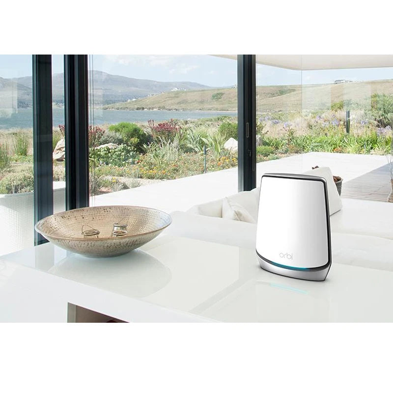NETGEAR RBK852 AX6000 Mesh WiFi 6 System 1 Router+1 Satellite Orbi Tri-band Mesh WiFi System, 6 Gbps, covers large 5,000sq ft - Best WiFi Mall