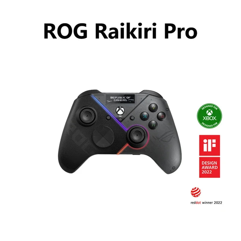 ASUS ROG Raikiri Pro PC Game Controller OLED Display, 4 Rear ASUS ROG Raikiri Pro PC Game Controller OLED Display, 4 Rear