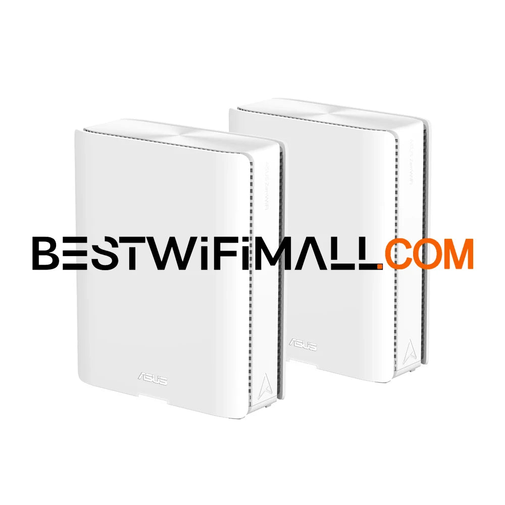 ASUS ZenWiFi BQ16 Pro BE30000 Quad Band WiFi 7 802.11be Mesh Router Coverage up to 8000 Sq. Ft. Dual 10G Ports, IoT, VPN AiMesh