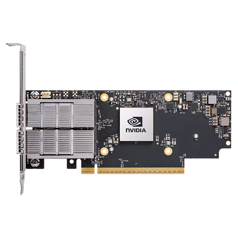 NVIDIA Mellanox MCX755106AS-HEAT ConnectX-7 InfiniBand & Ethernet Adapter Card 200GbE/NDR200, Dual-Port QSFP112,PCIe 4.0/5.0 x 16,Tall Bracket - Best WiFi Mall