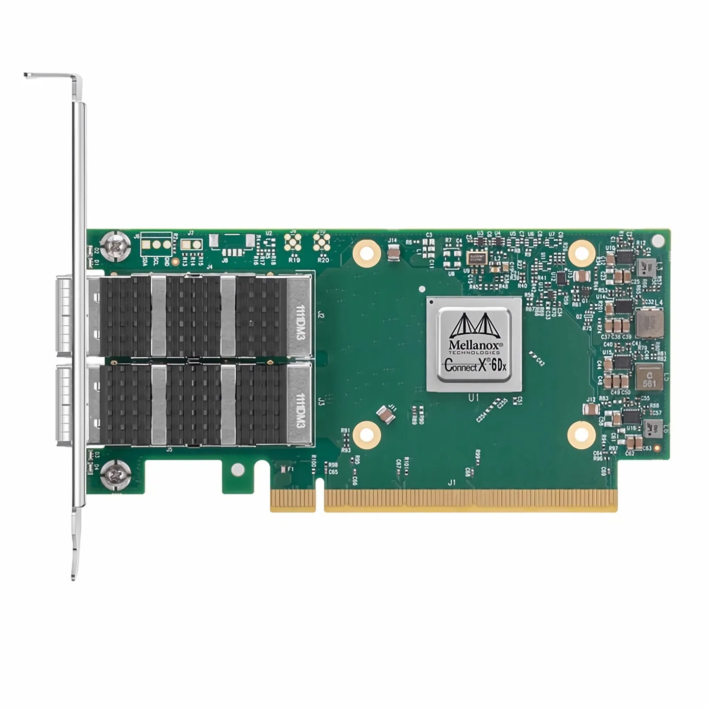 NVIDIA Mellanox MCX623106AN-CDAT ConnectX®-6 Dx EN Adapter Card, 100GbE, Dual-Port QSFP56 PCIe 4.0 x16, No Crypto Tall Bracket - Best WiFi Mall