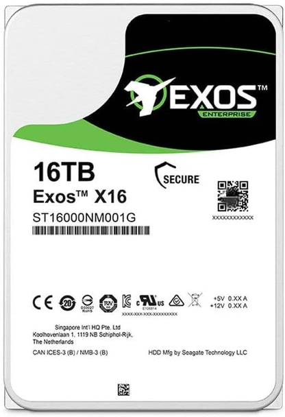 Seagate 16TB HDD Exos X16 7200 RPM 512e/4Kn SATA 6Gb/s 256MB Cache 3.5-Inch Enterprise Hard Drive (ST16000NM001G) - Best WiFi Mall