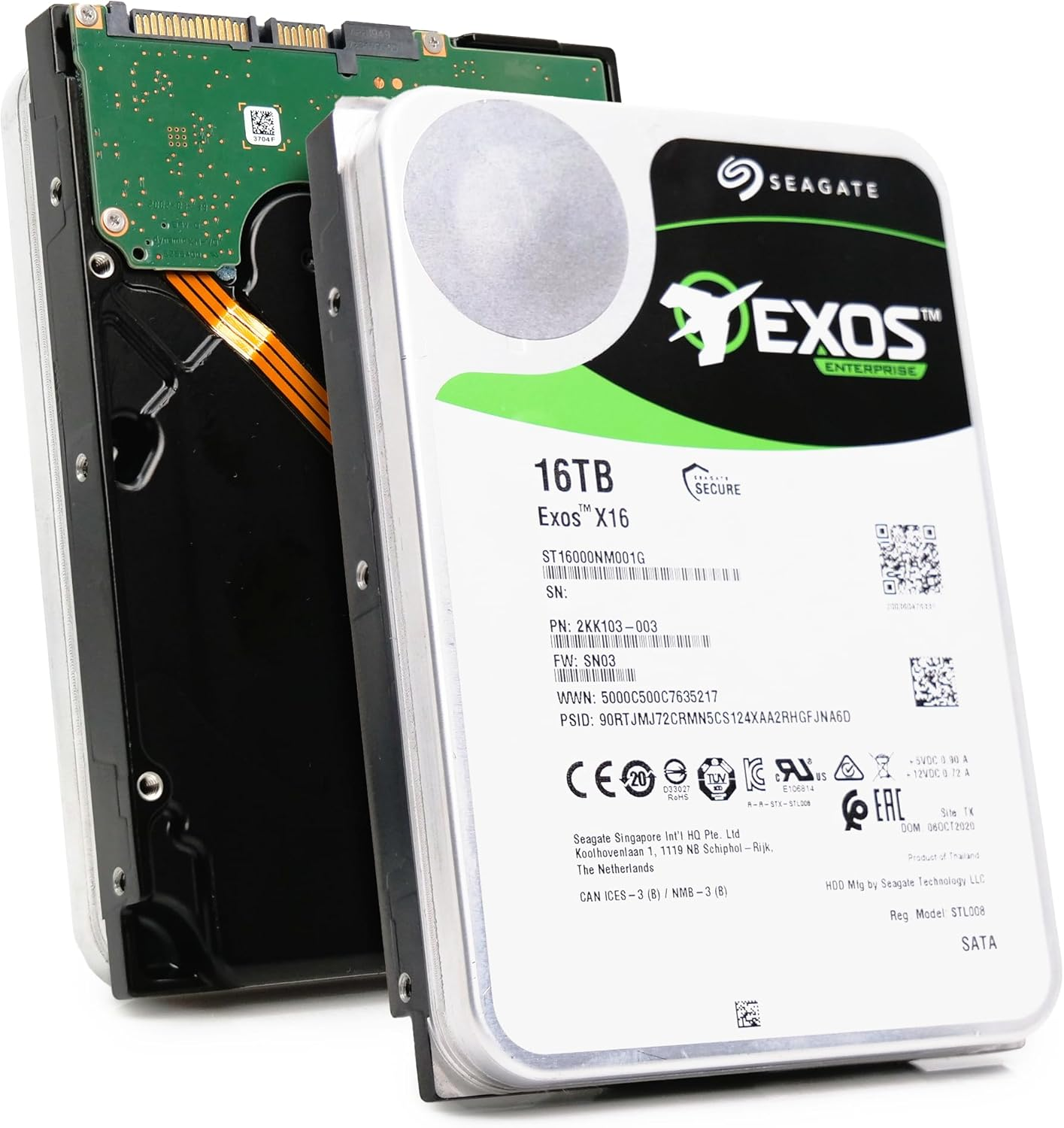 Seagate 16TB HDD Exos X16 7200 RPM 512e/4Kn SATA 6Gb/s 256MB Cache 3.5-Inch Enterprise Hard Drive (ST16000NM001G) - Best WiFi Mall