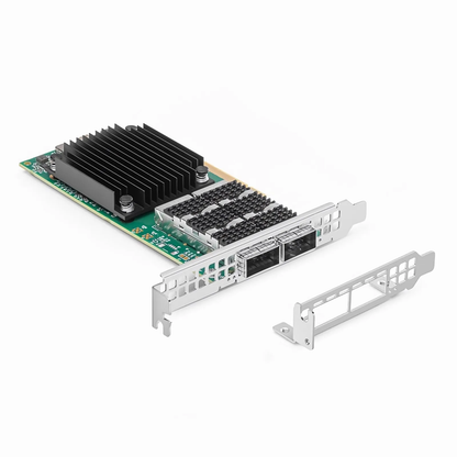 NVIDIA Mellanox MCX623106AN-CDAT ConnectX®-6 Dx EN Adapter Card, 100GbE, Dual-Port QSFP56 PCIe 4.0 x16, No Crypto Tall Bracket - Best WiFi Mall