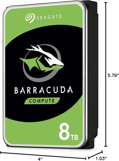 Seagate BarraCuda 8 TB Internal Hard Drive HDD – 3.5 Inch SATA 6 Gb/s, 5,400 RPM, 256 MB Cache for Computer Desktop PC (ST8000DMZ04) - Best WiFi Mall