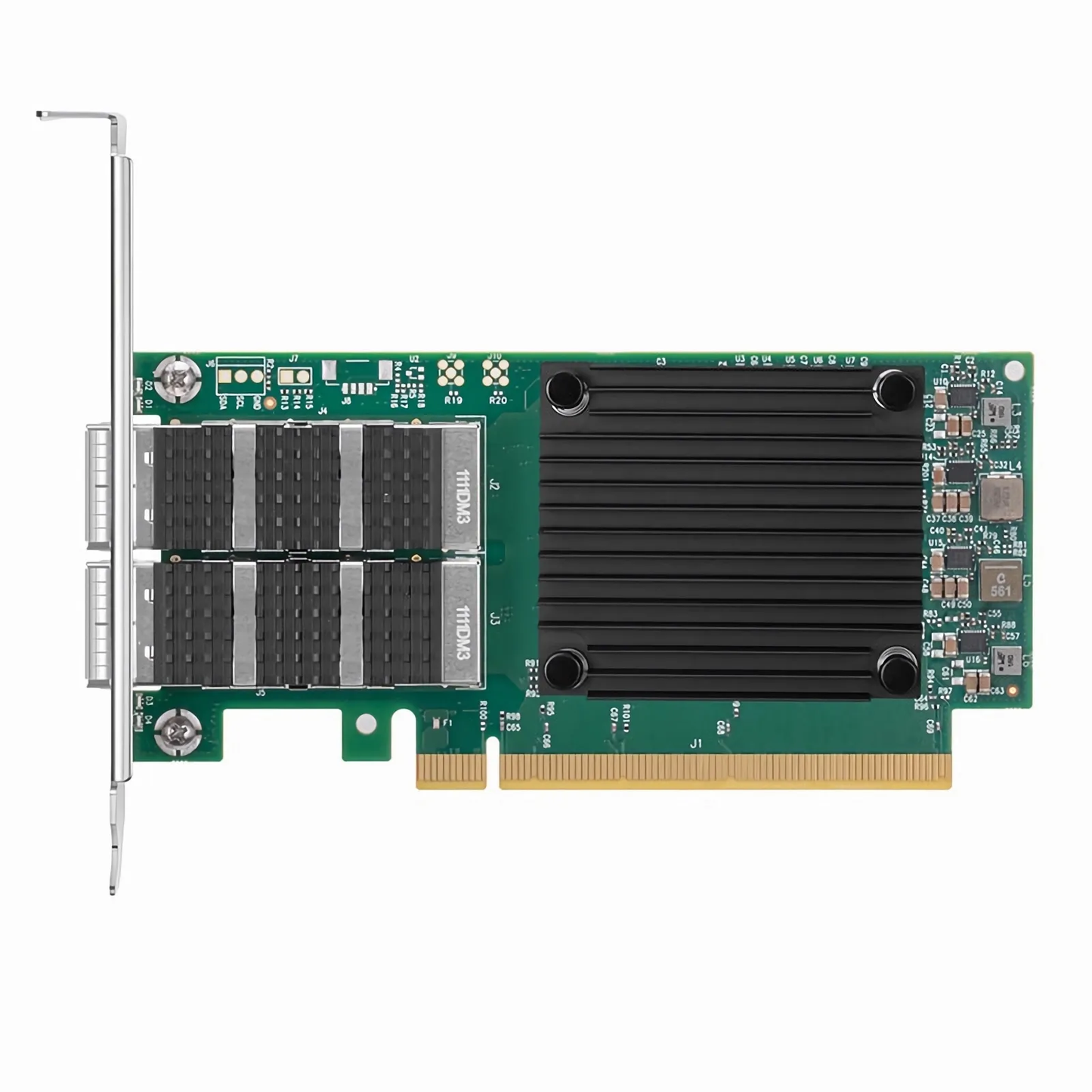 NVIDIA Mellanox MCX623106AN-CDAT ConnectX®-6 Dx EN Adapter Card, 100GbE, Dual-Port QSFP56 PCIe 4.0 x16, No Crypto Tall Bracket - Best WiFi Mall