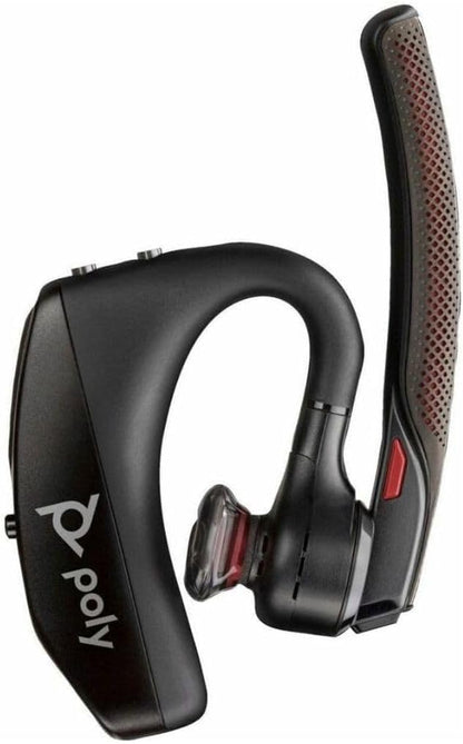 Plantronics by Poly Voyager 5200 UC Wireless Headset & Charging Case - Single-Ear Bluetooth Headset w/Noise-Canceling Mic - Connect Mobile/Mac/PC via Bluetooth - Works w/Teams, Zoom