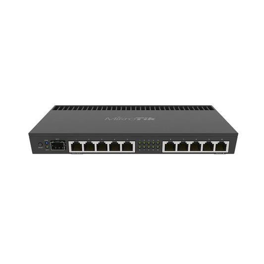 Mikrotik RB4011iGS+RM Powerful 10xGigabit Port Router with a Quad-Core 1.4Ghz CPU, 1GB RAM, SFP+10Gbps Cage with Rack Ears - Best WiFi Mall