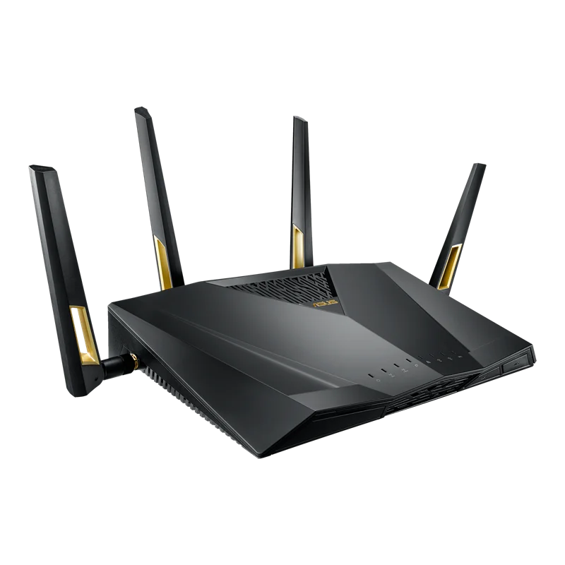 ASUS RT-AX88U Gaming Router Wi-Fi 6 802.11ax 4x4 Up to 6000Mbps AX6000 MU-MIMO &OFDMA 2.4GHz/5GHz WiFi 4 Antennas+8 Lan 1000Mbps - Best WiFi Mall