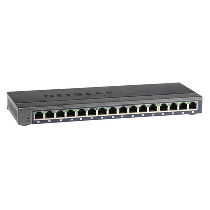 NETGEAR GS116E 16-Port Gigabit Ethernet Smart Managed Plus Switch, Desktop, and ProSAFE Limited Lifetime Protection - Best WiFi Mall
