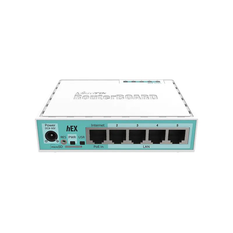 MikroTik RB750Gr3 Hex ROS 5-Port Mini Router 5x1000Mbps Ports RouterOS L4 - Best WiFi Mall