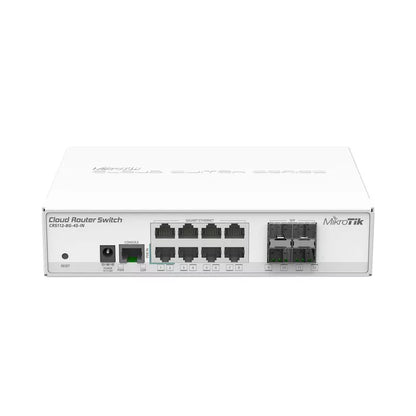 MikroTik CRS112-8G-4S-IN Router Switch 8 Gigabit Ports RouterOS 4xSFP Posts - Best WiFi Mall