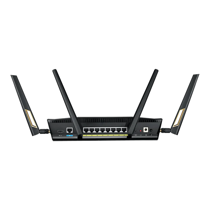 ASUS RT-AX88U Gaming Router Wi-Fi 6 802.11ax 4x4 Up to 6000Mbps AX6000 MU-MIMO &OFDMA 2.4GHz/5GHz WiFi 4 Antennas+8 Lan 1000Mbps - Best WiFi Mall