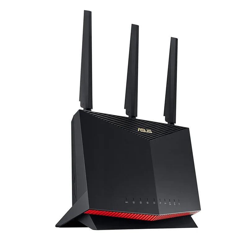ASUS RT-AX86U AX5700 ROG Gaming WiFi Router 5700 Mbps Dual Band Wi-Fi 6 802.11ax, Up To 2500 Sq Ft & 35+ Devices, NVIDIA GeForce - Best WiFi Mall