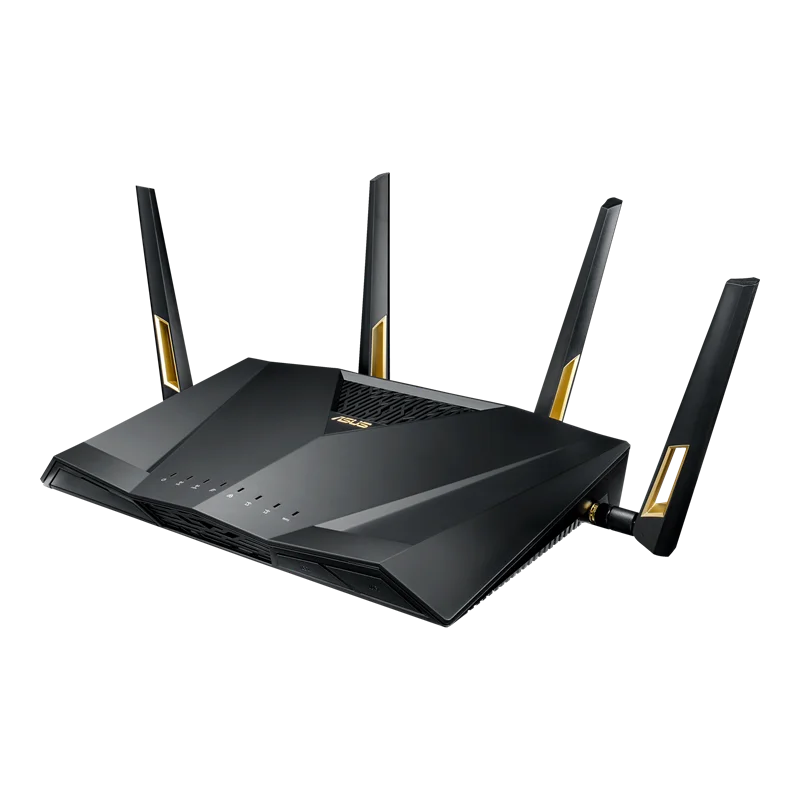 ASUS RT-AX88U Gaming Router Wi-Fi 6 802.11ax 4x4 Up to 6000Mbps AX6000 MU-MIMO &OFDMA 2.4GHz/5GHz WiFi 4 Antennas+8 Lan 1000Mbps - Best WiFi Mall