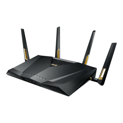 ASUS RT-AX88U Gaming Router Wi-Fi 6 802.11ax 4x4 Up to 6000Mbps AX6000 MU-MIMO &OFDMA 2.4GHz/5GHz WiFi 4 Antennas+8 Lan 1000Mbps - Best WiFi Mall