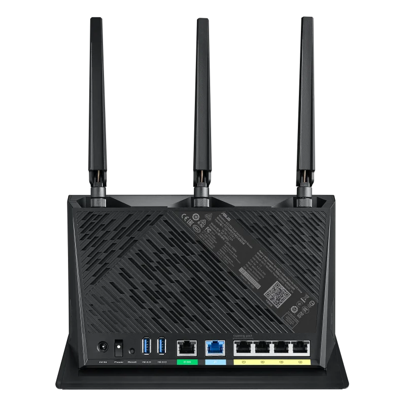 ASUS RT-AX86U AX5700 ROG Gaming WiFi Router 5700 Mbps Dual Band Wi-Fi 6 802.11ax, Up To 2500 Sq Ft & 35+ Devices, NVIDIA GeForce - Best WiFi Mall