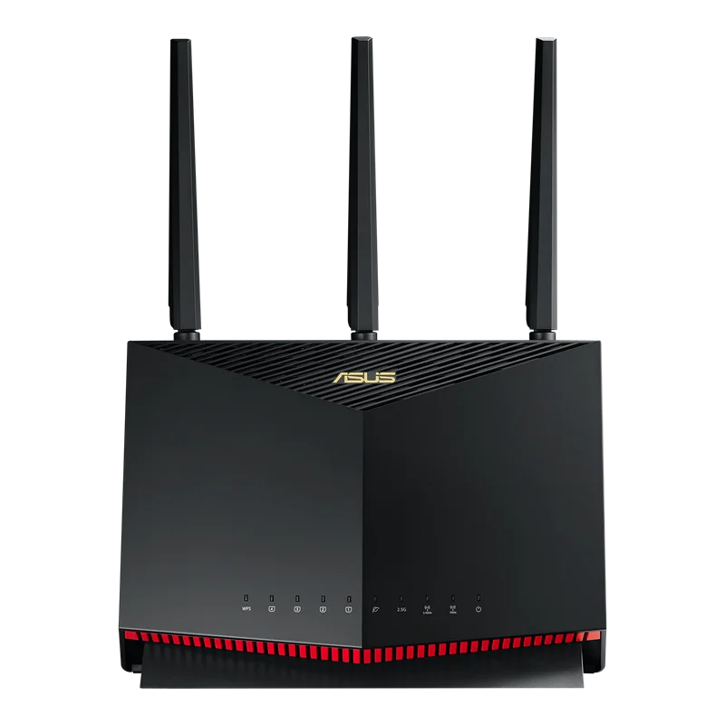 ASUS RT-AX86U AX5700 ROG Gaming WiFi Router 5700 Mbps Dual Band Wi-Fi 6 802.11ax, Up To 2500 Sq Ft & 35+ Devices, NVIDIA GeForce - Best WiFi Mall