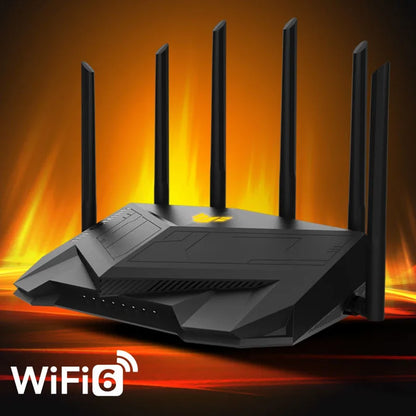 ASUS TUF-AX5400 AX5400 TUF Gaming Dual Band WiFi 6 Gaming Router With Dedicated Gaming Port, 3 Steps Port Forwarding AiMesh Wifi - Best WiFi Mall