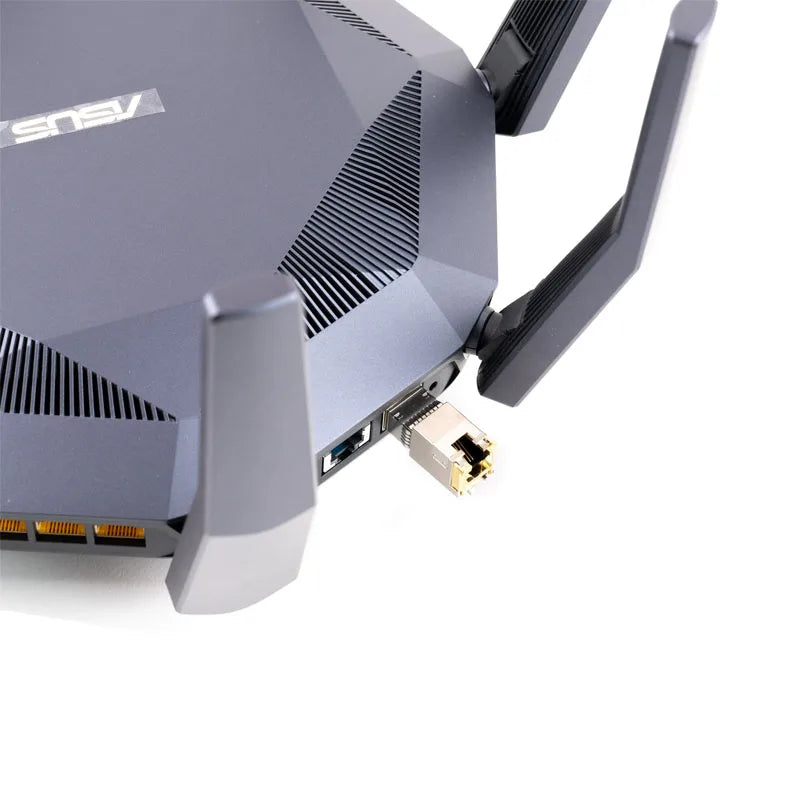 ASUS RT-AX89X AX6000 6Gbps Dual Band WiFi 6 Router, 12-Stream 6000Mbps Wi-Fi Speed, Dual 10G Ports, MU-MIMO, OFDMA, AiProtection - Best WiFi Mall