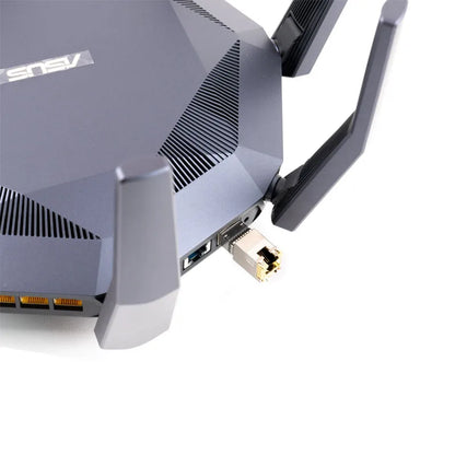 ASUS RT-AX89X AX6000 6Gbps Dual Band WiFi 6 Router, 12-Stream 6000Mbps Wi-Fi Speed, Dual 10G Ports, MU-MIMO, OFDMA, AiProtection - Best WiFi Mall