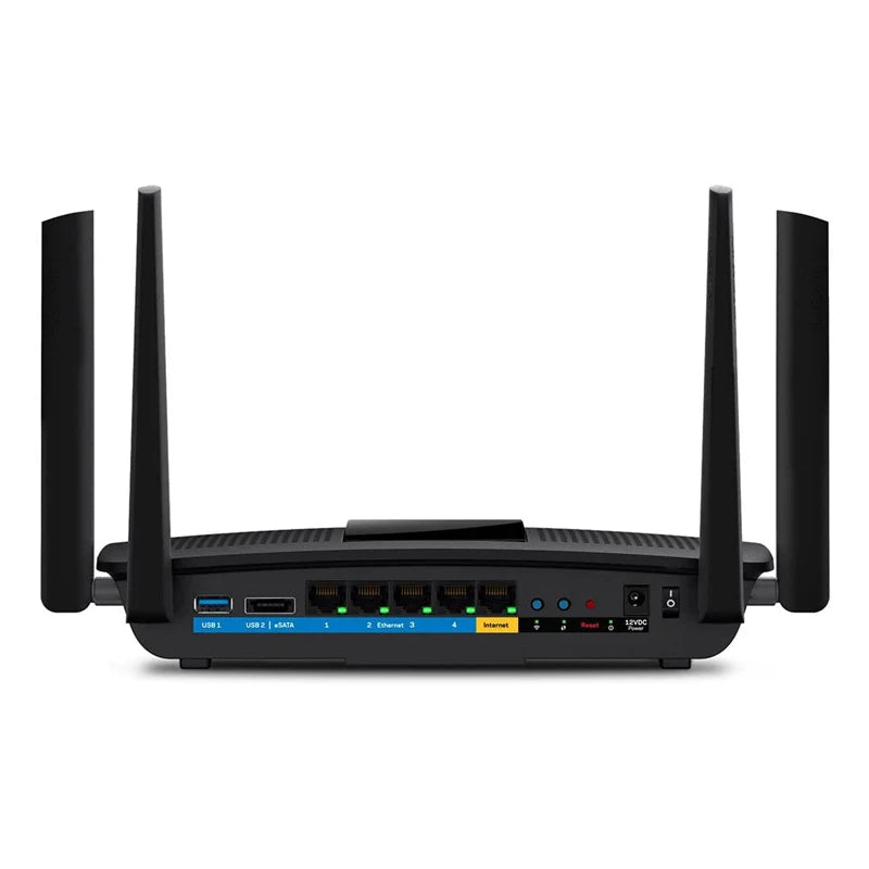 LINKSYS EA8500 AC2600 Max-Stream MU-MIMO Gigabit Smart Wi-Fi 5 Router Dual-Band 2.6 Gbps WiFi Speeds, 15+ Devices, WEP, WPA