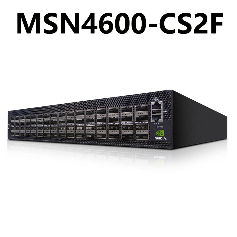 NVIDIA Mellanox MSN4600-CS2F Spectrum-3 100GbE 2U Open Ethernet Switch Onyx System 64x200GbE QSFP28 - Best WiFi Mall