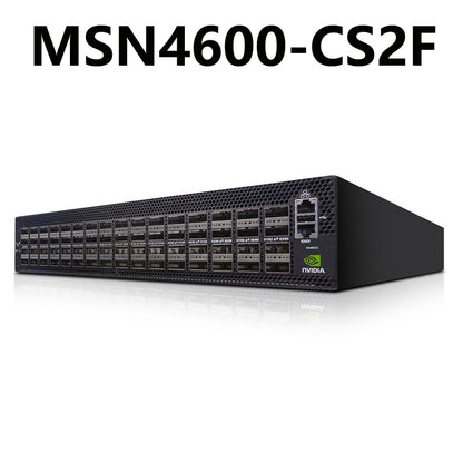 NVIDIA Mellanox MSN4600-CS2F Spectrum-3 100GbE 2U Open Ethernet Switch Onyx System 64x200GbE QSFP28 - Best WiFi Mall
