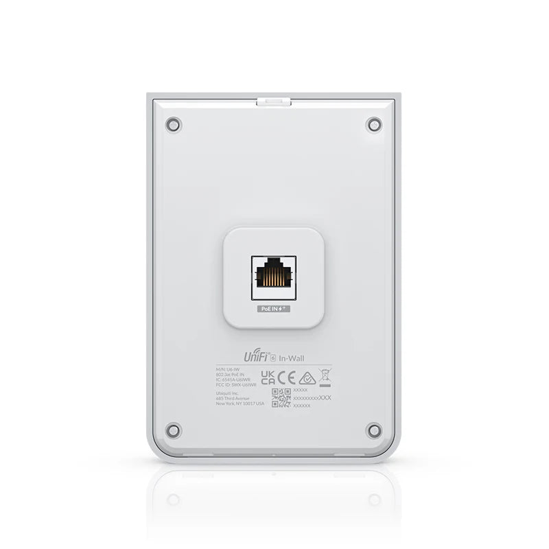 UBIQUITI U6-IW UniFi6 In-Wall AP Wall-mounted WiFi 6, 5.3 Gbps,2.4/5GHz bands Wireless access point with a built-in PoE switch - Best WiFi Mall