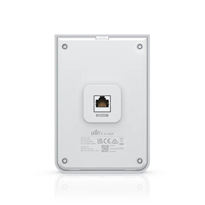UBIQUITI U6-IW UniFi6 In-Wall AP Wall-mounted WiFi 6, 5.3 Gbps,2.4/5GHz bands Wireless access point with a built-in PoE switch - Best WiFi Mall