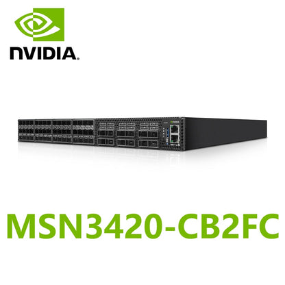 NVIDIA Mellanox MSN3420-CB2FC Spectrum-2 25GbE/100GbE Open Ethernet Switch Cumulus Linux System 48x25GbE&12x100GbE QSFP28 &SFP28 - Best WiFi Mall