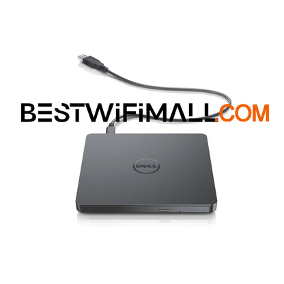 Dell USB Slim DVD +/- RW Drive DW316 - Plug and Play, 8 Watt Power Consumption, Windows 11 or Below - Black