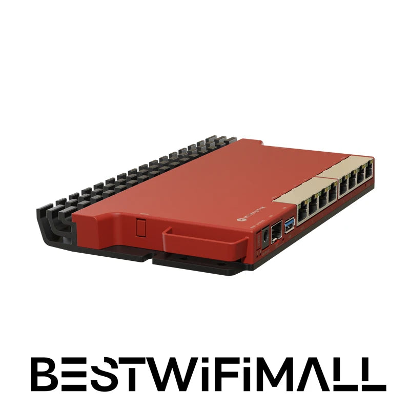 MikroTik L009UiGS-RM Router, A Powerful Dual-Core ARM CPU, With PoE, 2.5G SFP Port, With 1U Rackmount Accessories - Best WiFi Mall
