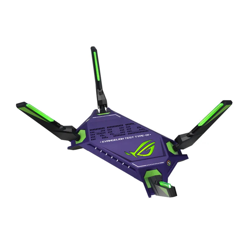 ROG Rapture Gaming Wi-Fi Router ASUS GT-AX6000 EVA Edition AiMesh Router, Wi-Fi 6 802.11ax, 6000 Mbps, WAN/LAN Dual 2.5G Ports - Best WiFi Mall