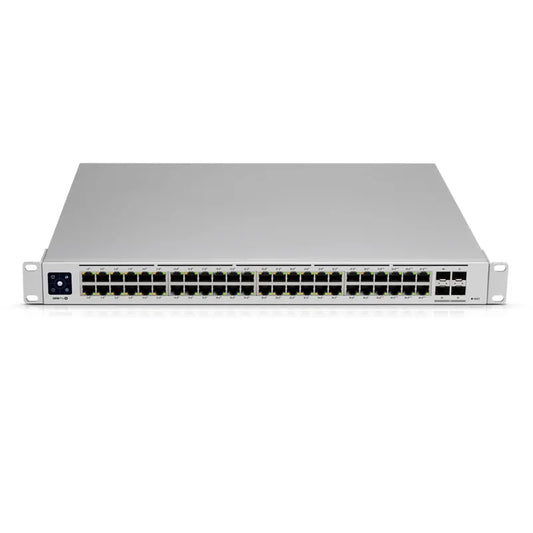 UBIQUITI USW-Pro-48-PoE Layer 3 Switch Pro 48 Port PoE (40 x GbE PoE+, 8 x GbE, PoE++) 600W, 4x10G SFP+ ports, 176 Gbps Capacity - Best WiFi Mall
