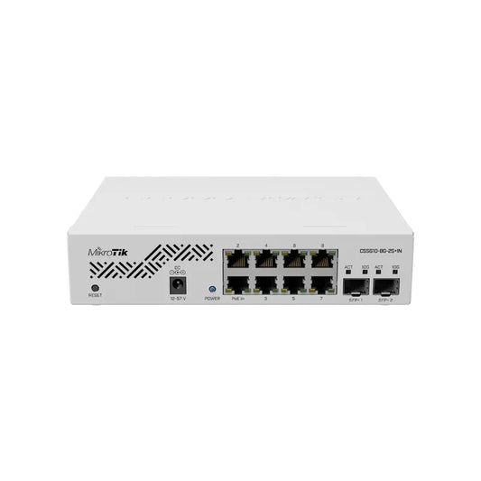 MikroTik CSS610-8G-2S+IN Cloud Smart Switch, Eight 1G Ethernet ports and two SFP+ ports for 10G fiber connectivity, MAC filters - Best WiFi Mall
