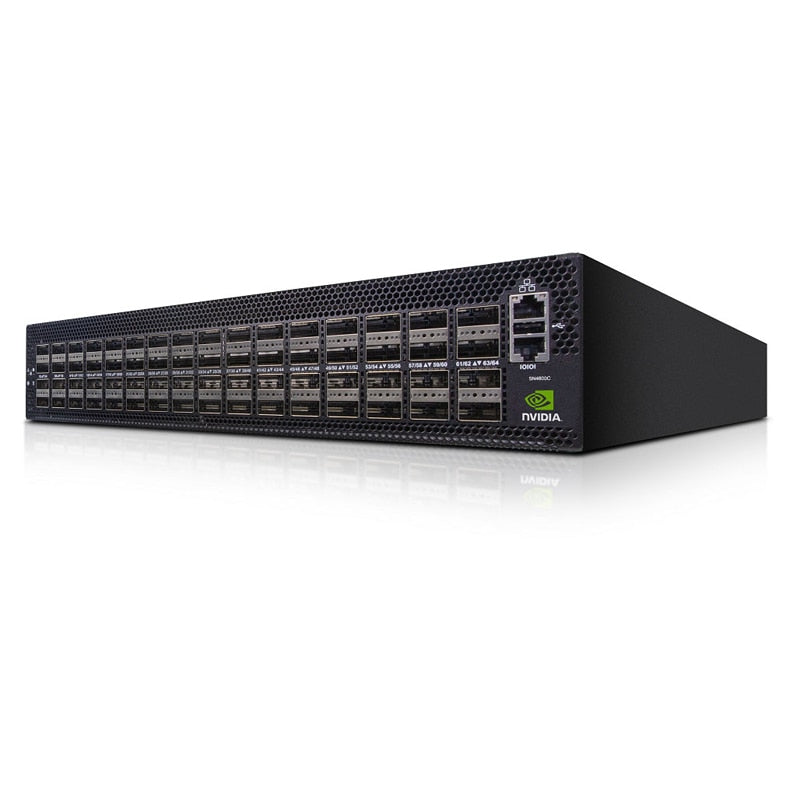 NVIDIA Mellanox MSN4600-CS2FC Spectrum-3 100GbE 2U Open Ethernet Switch Cumulus Linux System 64x200GbE QSFP28 - Best WiFi Mall
