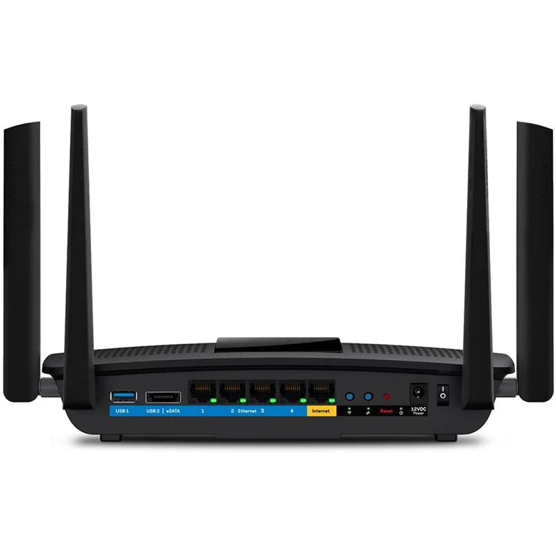 LINKSYS EA8500 AC2600 Max-Stream MU-MIMO Gigabit Smart Wi-Fi 5 Router Dual-Band 2.6 Gbps WiFi Speeds, 15+ Devices, WEP, WPA