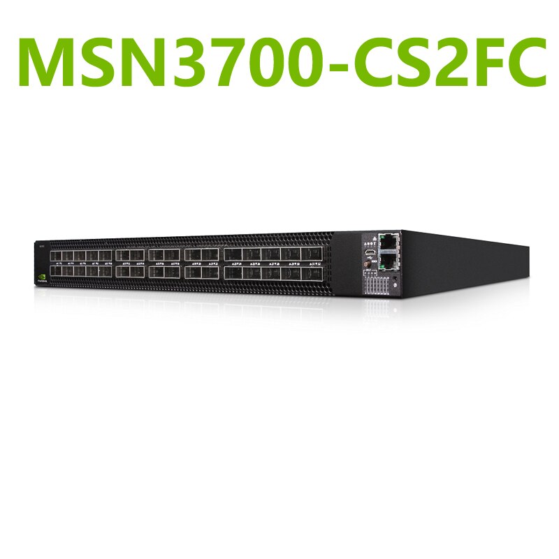 NVIDIA Mellanox MSN3700-CS2FC Spectrum-2 100GbE 1U Open Ethernet Switch Cumulus Linux System 32x100GbE QSFP28 - Best WiFi Mall