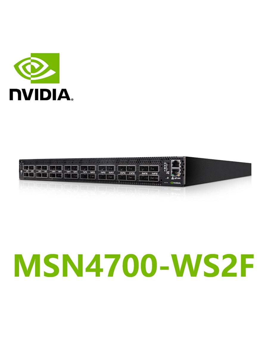 NVIDIA Mellanox MSN4700-WS2F Spectrum-3 400GbE 1U Open Ethernet Switch Onyx System 32x400GbE QSFPDD - Best WiFi Mall