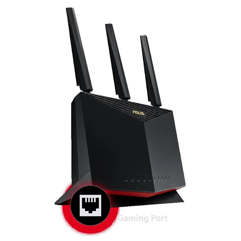 ASUS RT-AX86U PRO WiFi 6 Gaming Router PS5 Compatible AX5700 5700Mbps Dual Band 802.11ax,up 2500sq ft,35+ Devices Game VPN QoS - Best WiFi Mall