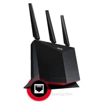 ASUS RT-AX86U PRO WiFi 6 Gaming Router PS5 Compatible AX5700 5700Mbps Dual Band 802.11ax,up 2500sq ft,35+ Devices Game VPN QoS - Best WiFi Mall