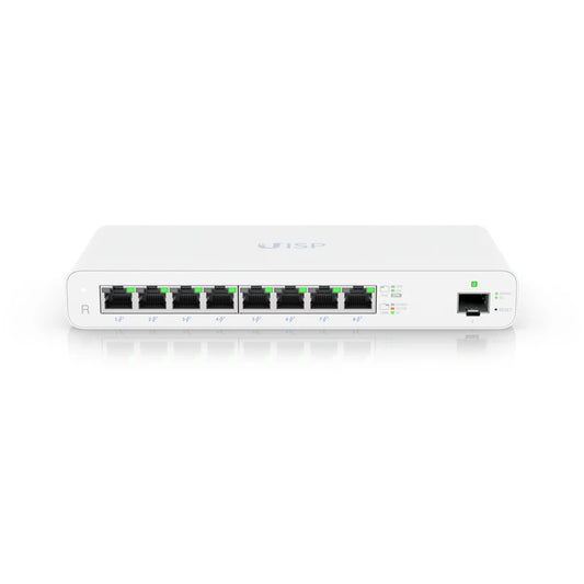 UBIQUITI UISP-R UISP Router Gigabit PoE router for MicroPoP applications, 8xGbE RJ45 ports with 27V passive PoE, 1G SFP port - Best WiFi Mall