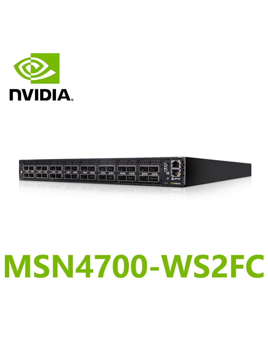 NVIDIA Mellanox MSN4700-WS2FC Spectrum-3 400GbE 1U Open Ethernet Switch Cumulus Linux System 32x400GbE QSFPDD - Best WiFi Mall