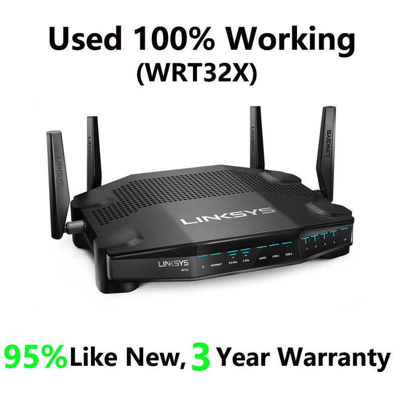 LINKSYS Gaming WiFi Router WRT1200AC, WRT1900AC, WRT1900ACS, WRT32X, WRT3200ACM Dual-Band+ Ultra-Fast Smart 802.11AC Wi-Fi 5
