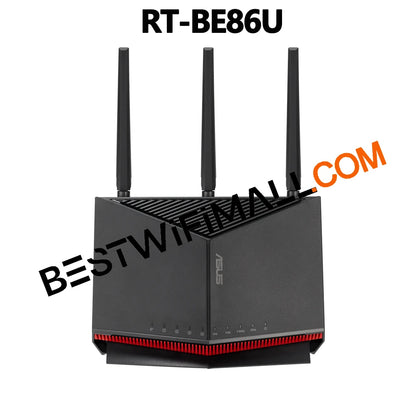 ASUS RT-BE86U BE6800 WiFi 7 802.11BE AiMesh Gaming Router Dual-Band 7-Stream 10G WAN/LAN Port, 2,750 Sq. Ft.