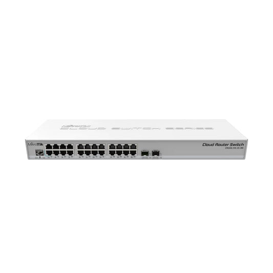 MikroTik CRS326-24G-2S+RM Switch 24 Gigabit Port with 2xSFP+ Cages in 1U Rackmount Case, Dual Boot (RouterOS or SwitchOS) - Best WiFi Mall
